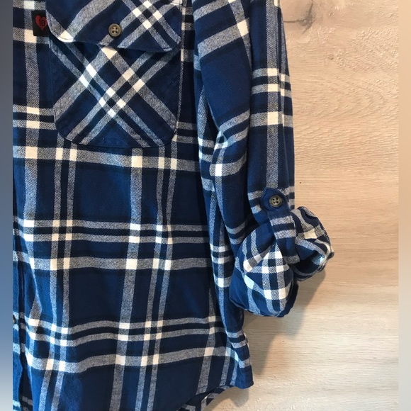Body10Der❤️ Fleece Plaid Hoodie Button Down Womens Shirt - Picture 7 of 7